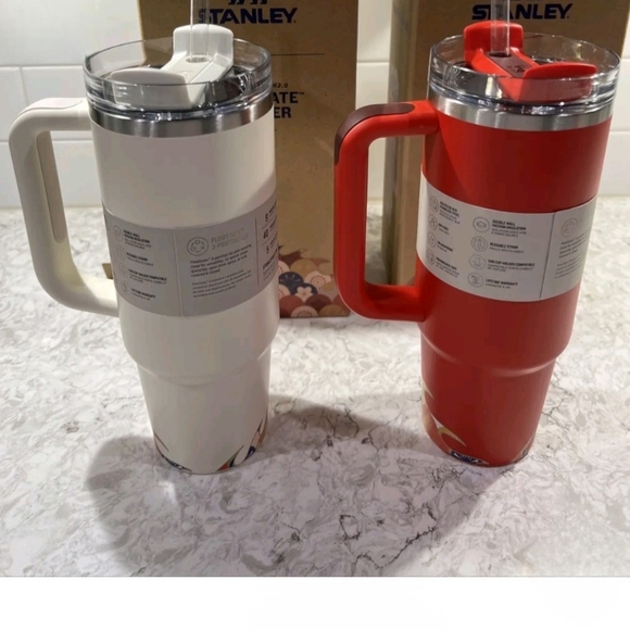 Set of Stanley Year of the Dragon Limited Edition, 30 oz Red and Cream Tumbler - Picture 4 of 16